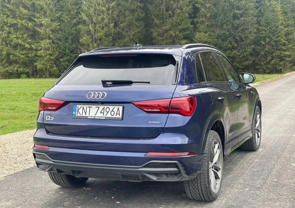 Audi Q3 cena 124999 przebieg: 49000, rok produkcji 2020 z Zakopane małe 106